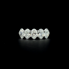 Lab grown diamond 5 stone rings