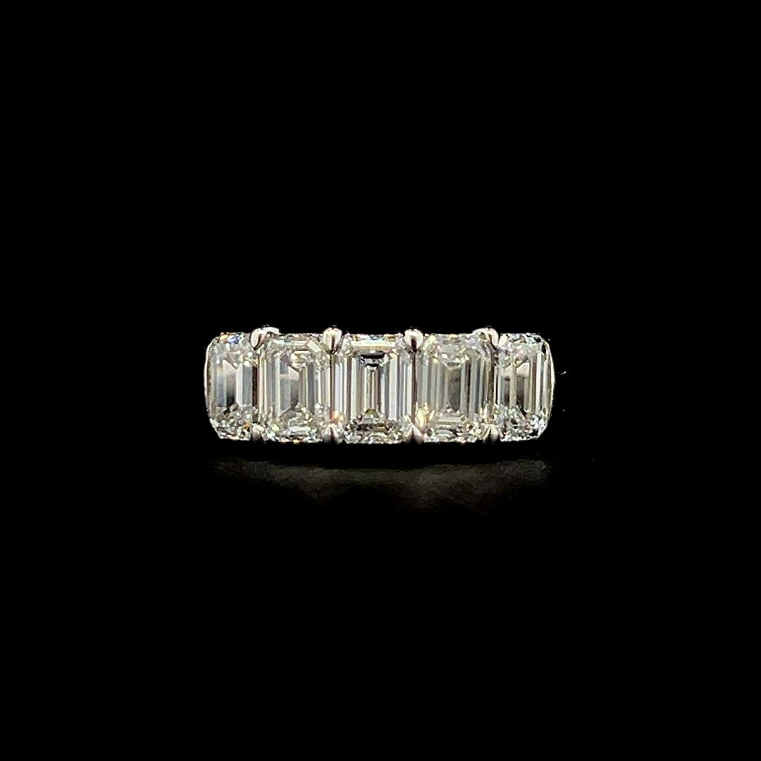 Lab grown diamond 5 stone ring