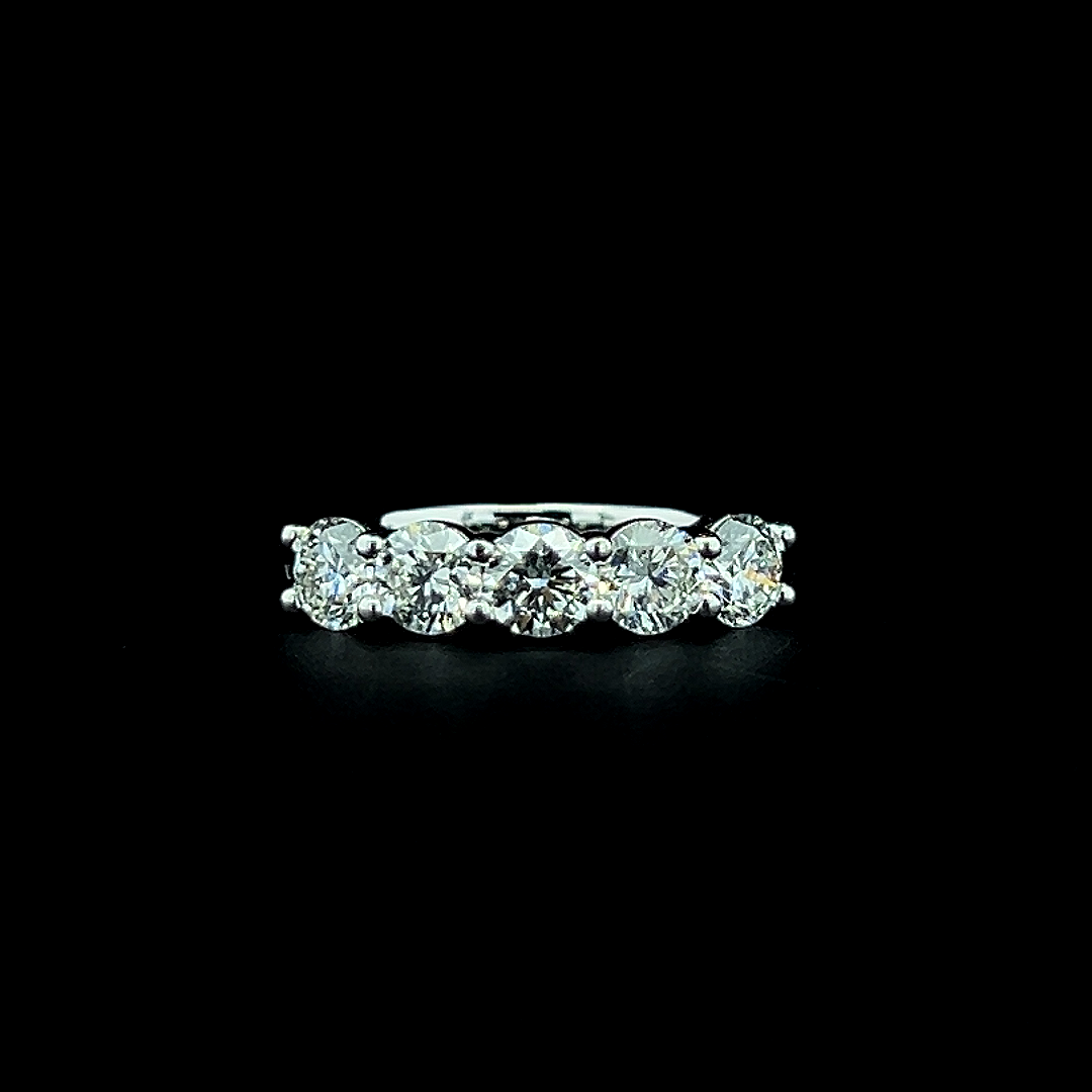 Lab grown diamond 5 stone rings