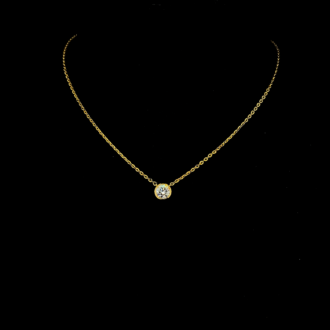 Lab grown diamond pendant necklace