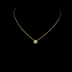 Lab grown diamond pendant necklace