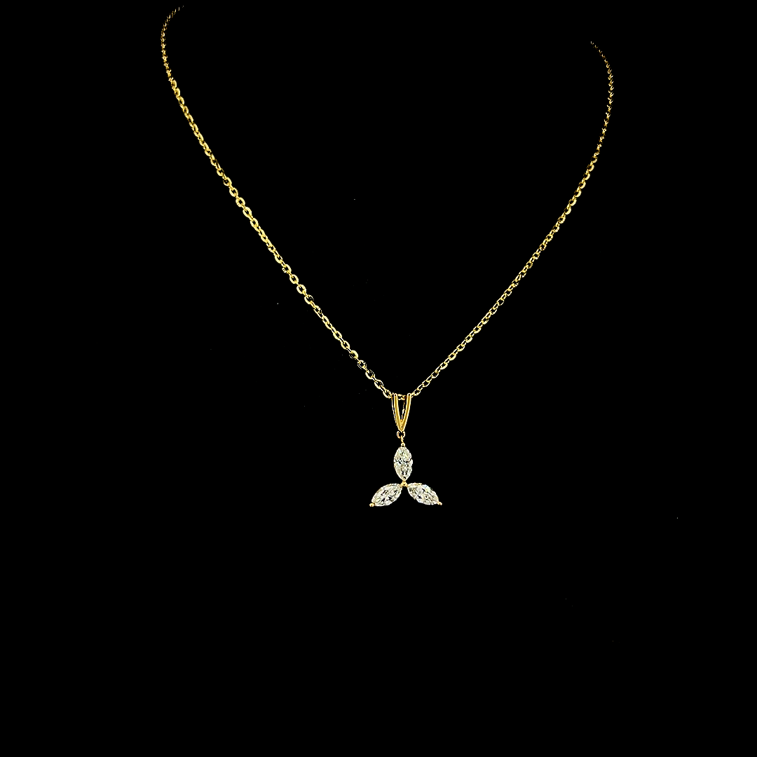 Lab grown diamond pendant