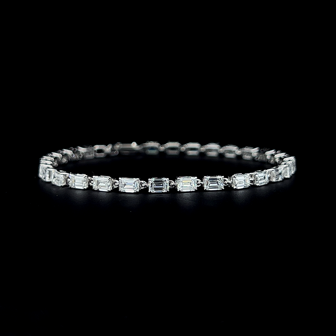 Lab grown diamond fancy shape bracelet