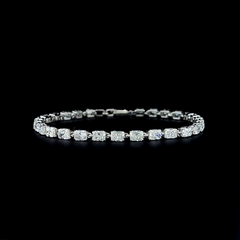 Lab grown diamond cuff bracelet