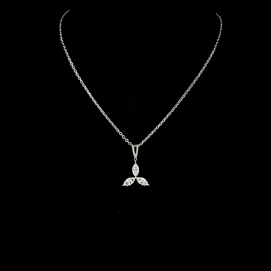 Lab grown diamond pendant