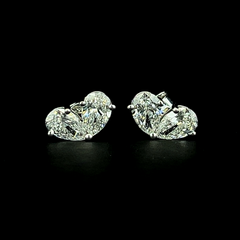 Lab grown diamond pushback stud earring