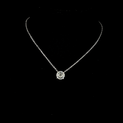 Lab grown diamond pendant