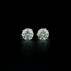 Lab grown diamond pushback stud earring