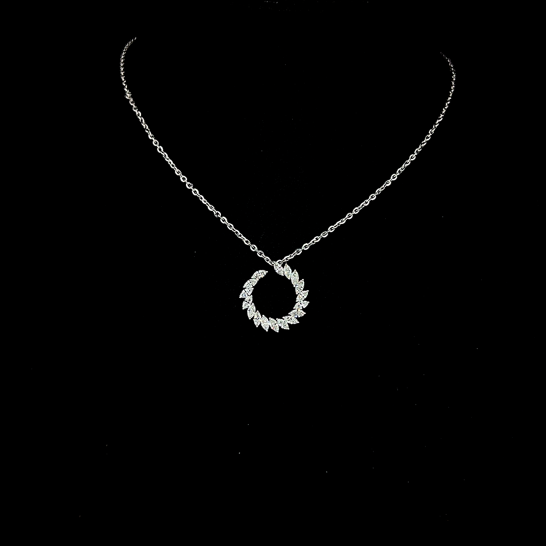 Lab grown diamond pendant