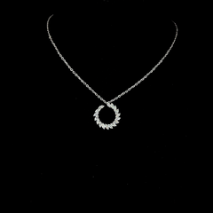 Lab grown diamond pendant