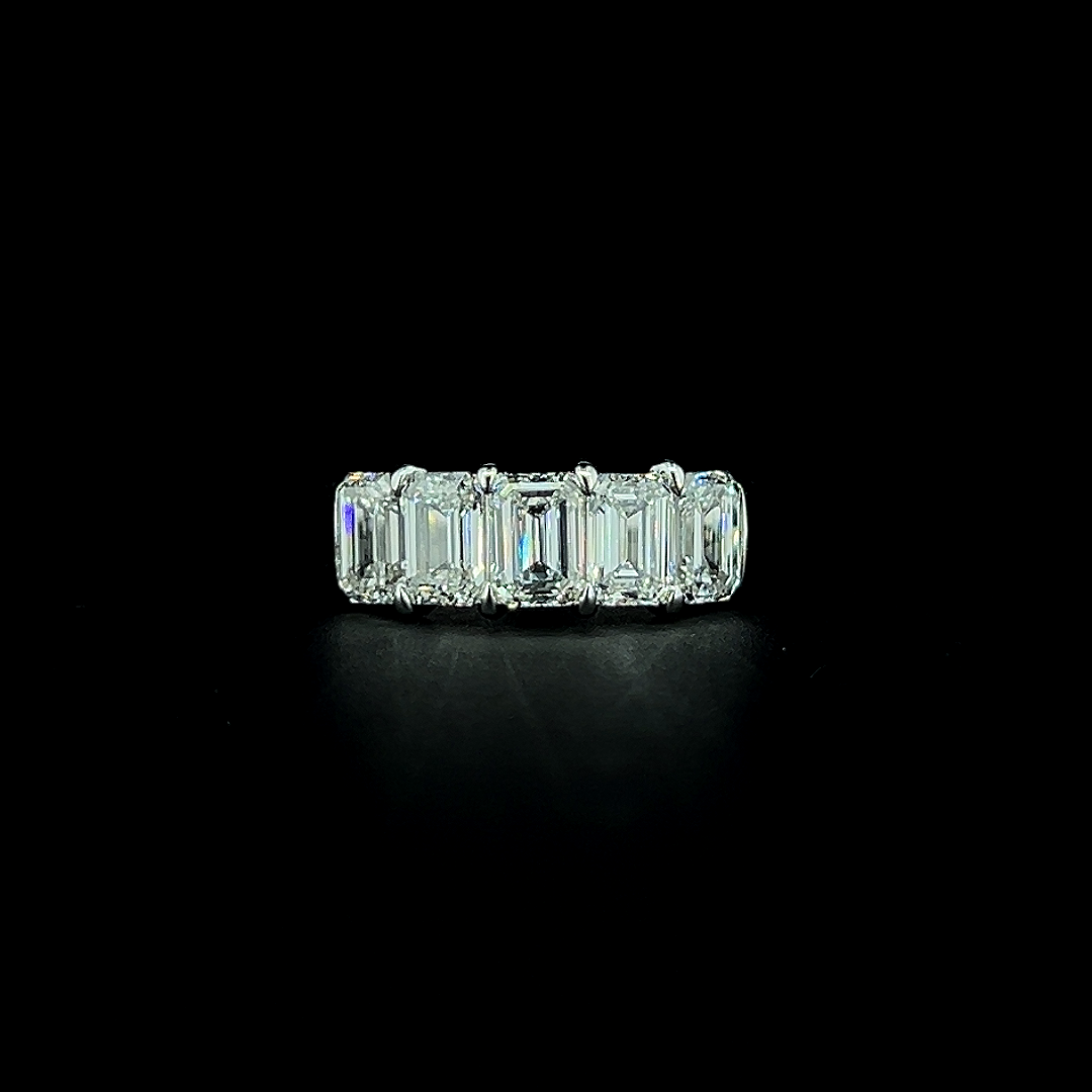 Lab grown diamond 5 stone ring