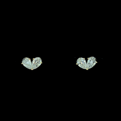 Lab grown diamond pushback stud earring