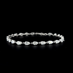 Lab grown diamond cuff bracelet
