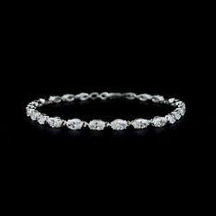 Lab grown diamond cuff bracelet