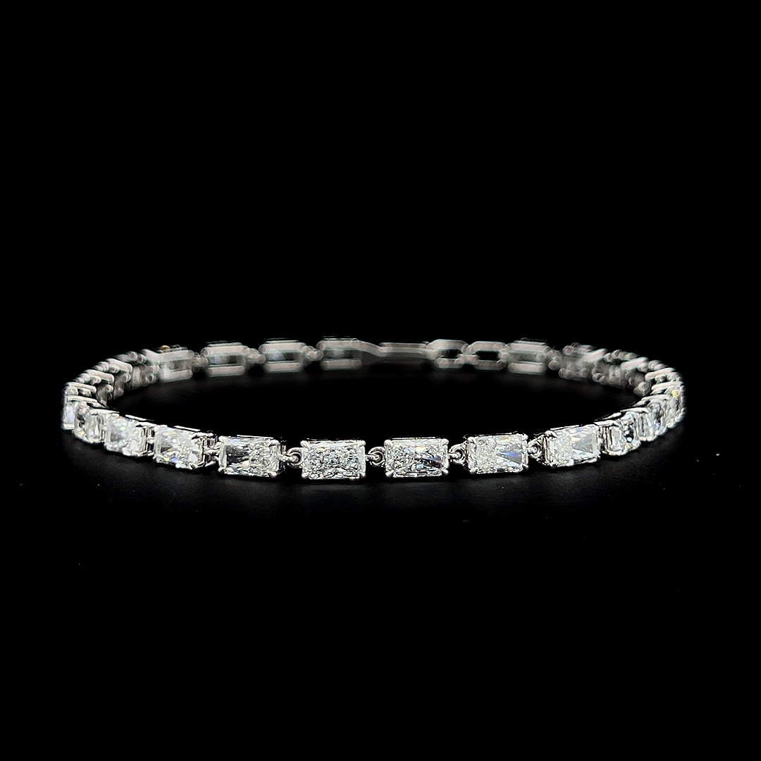 Lab grown diamond fancy shape bracelet