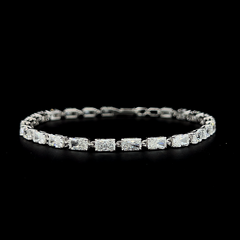 Lab grown diamond fancy shape bracelet