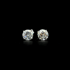 Lab grown diamond pushback stud earring