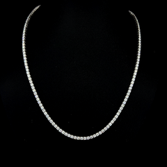 Lab grown diamond tennis necklace