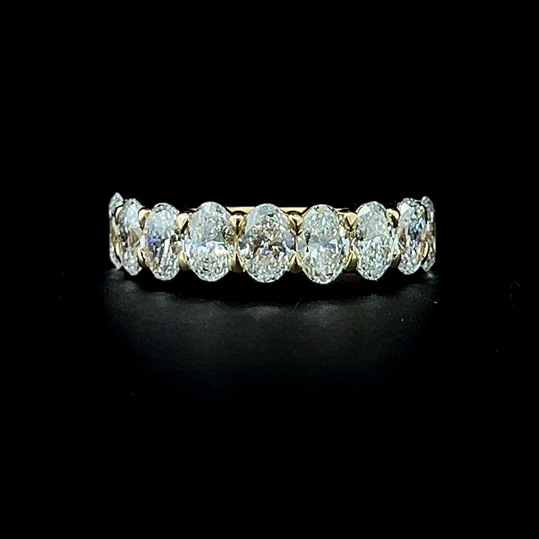 Lab grown diamond 9 stone rings