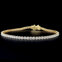 Lab grown diamond tennis bracelet