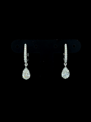 Lab grown diamond dangling earring