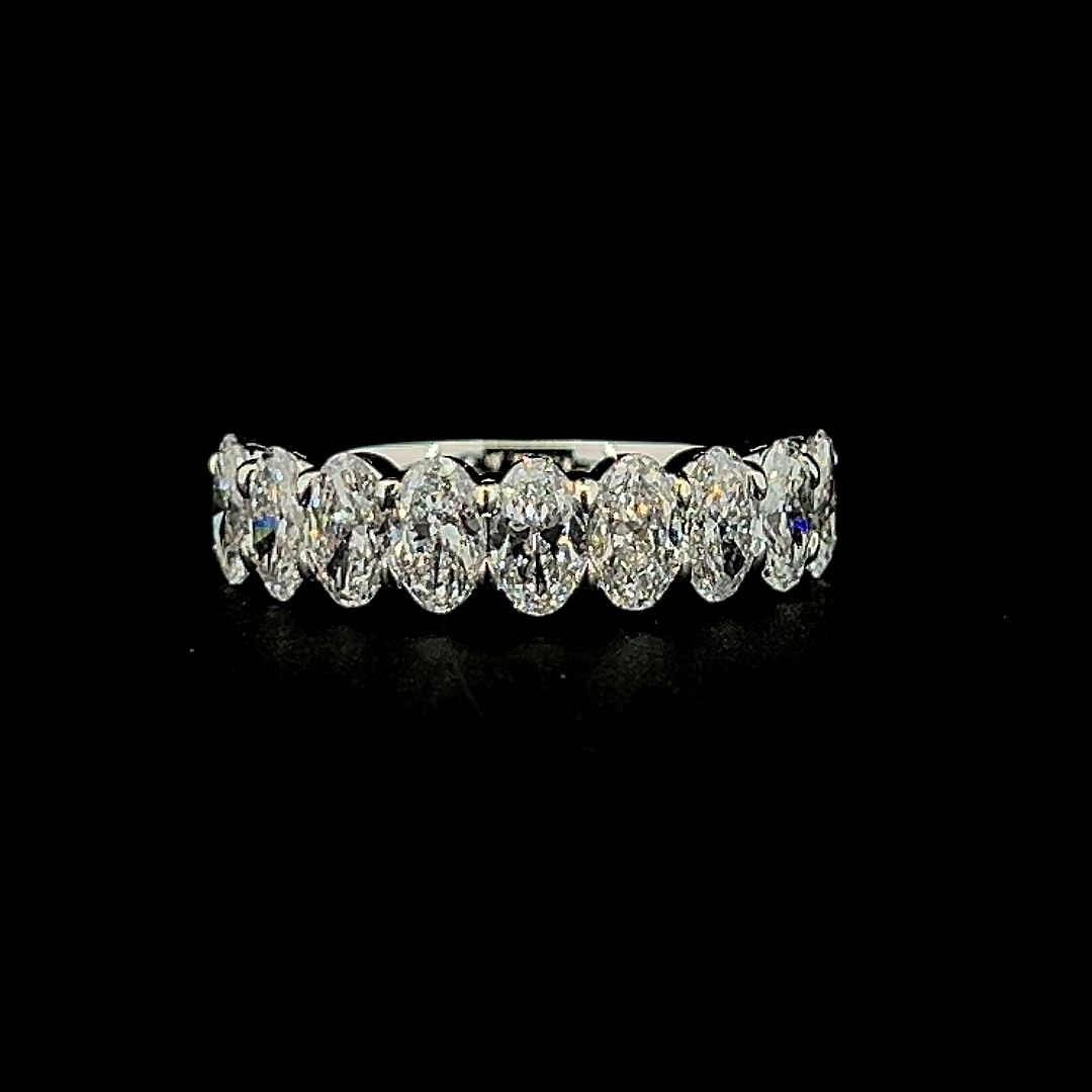 Lab grown diamond 9 stone rings