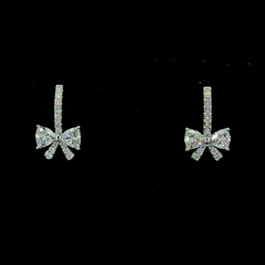 Lab grown diamond dangling earring