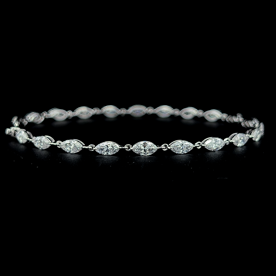 Lab grown diamond cuff bracelet