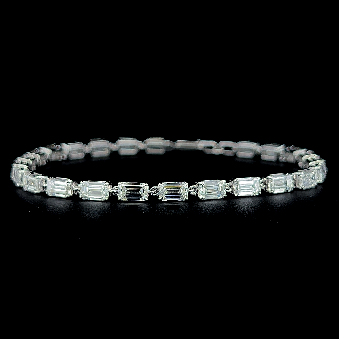 Lab grown diamond fancy shape bracelet