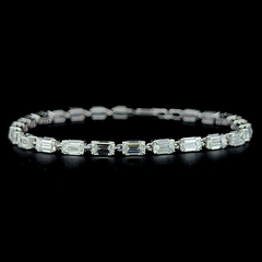 Lab grown diamond fancy shape bracelet