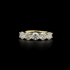 Lab grown diamond 5 stone rings