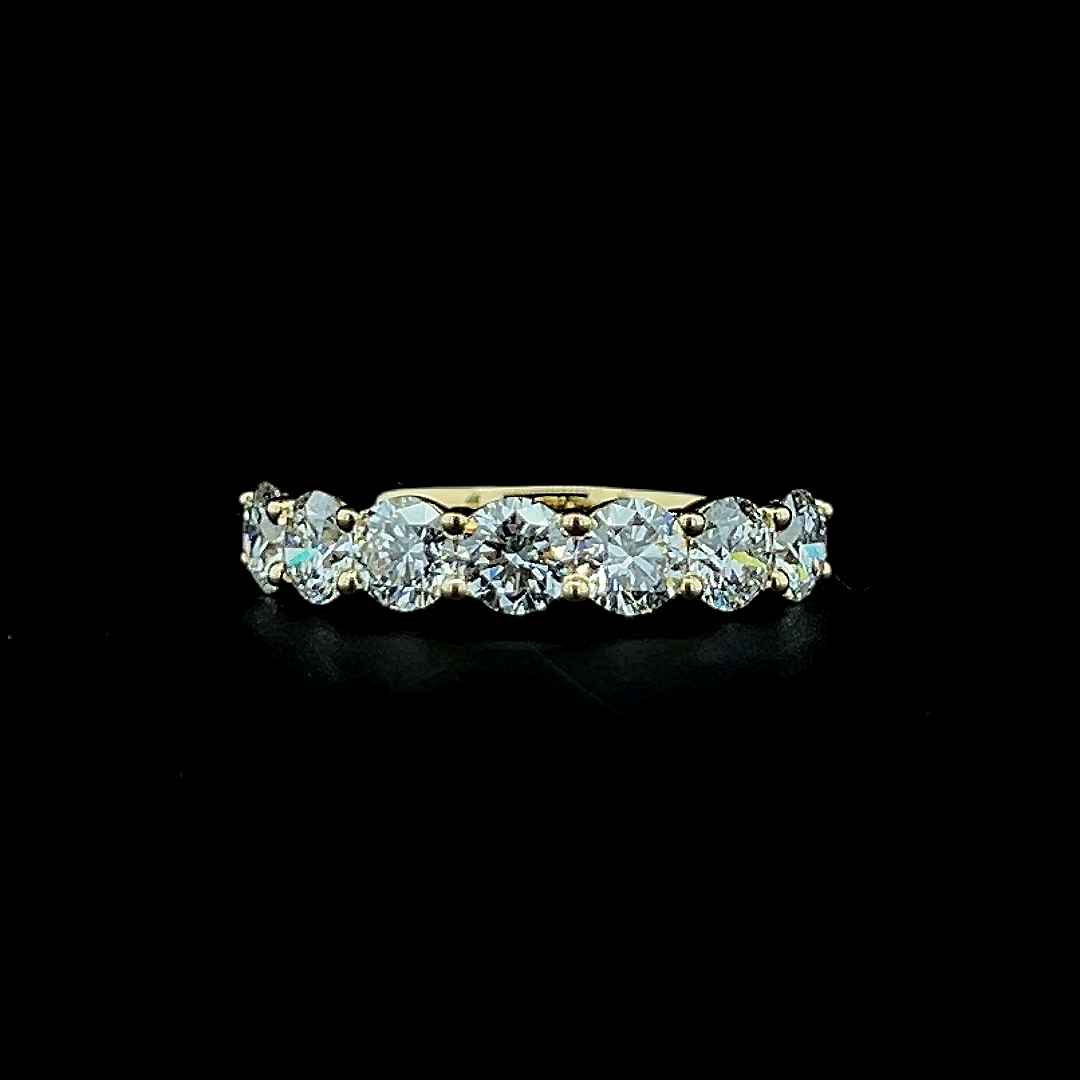 Lab grown diamond 7 stone rings