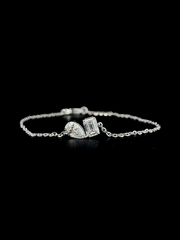 Lab grown diamond cuff bracelet