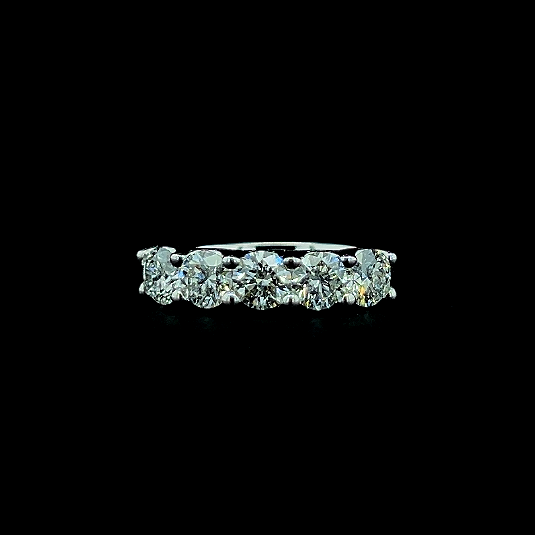 Lab grown diamond 5 stone rings
