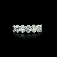 Lab grown diamond 7 stone ring