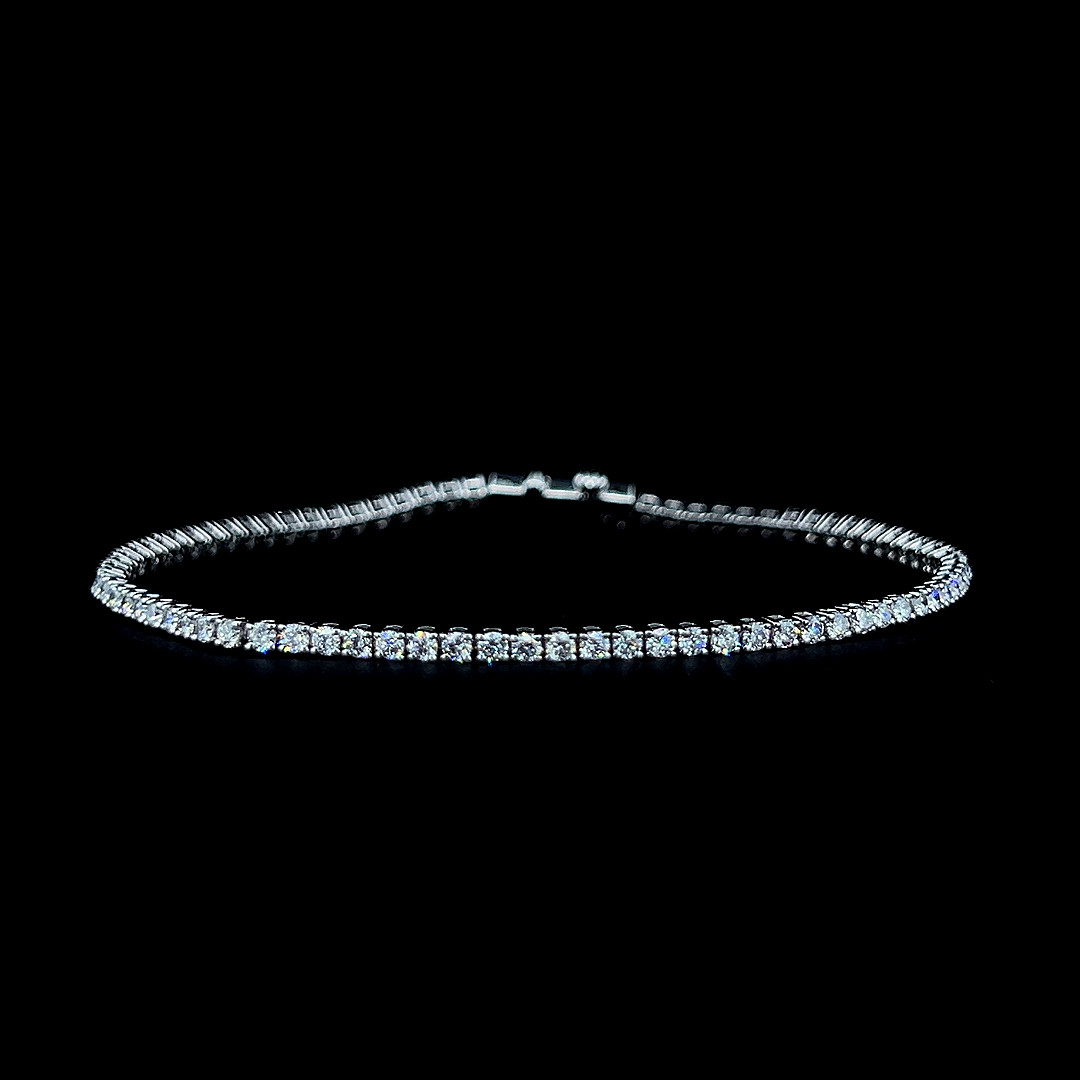 Lab grown diamond tennis bracelet
