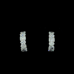 Lab grown diamond huggies earring