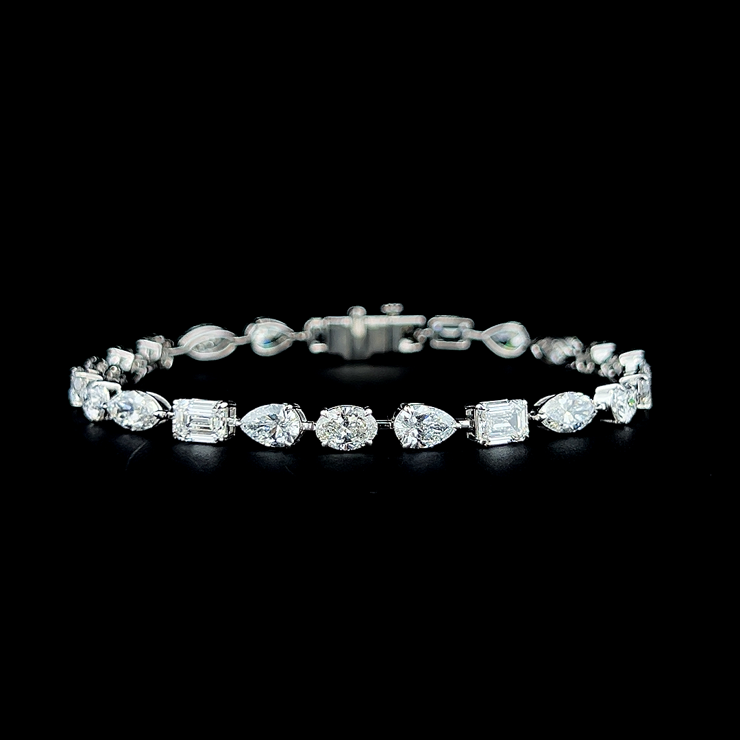 Lab grown diamond mix shape bracelet