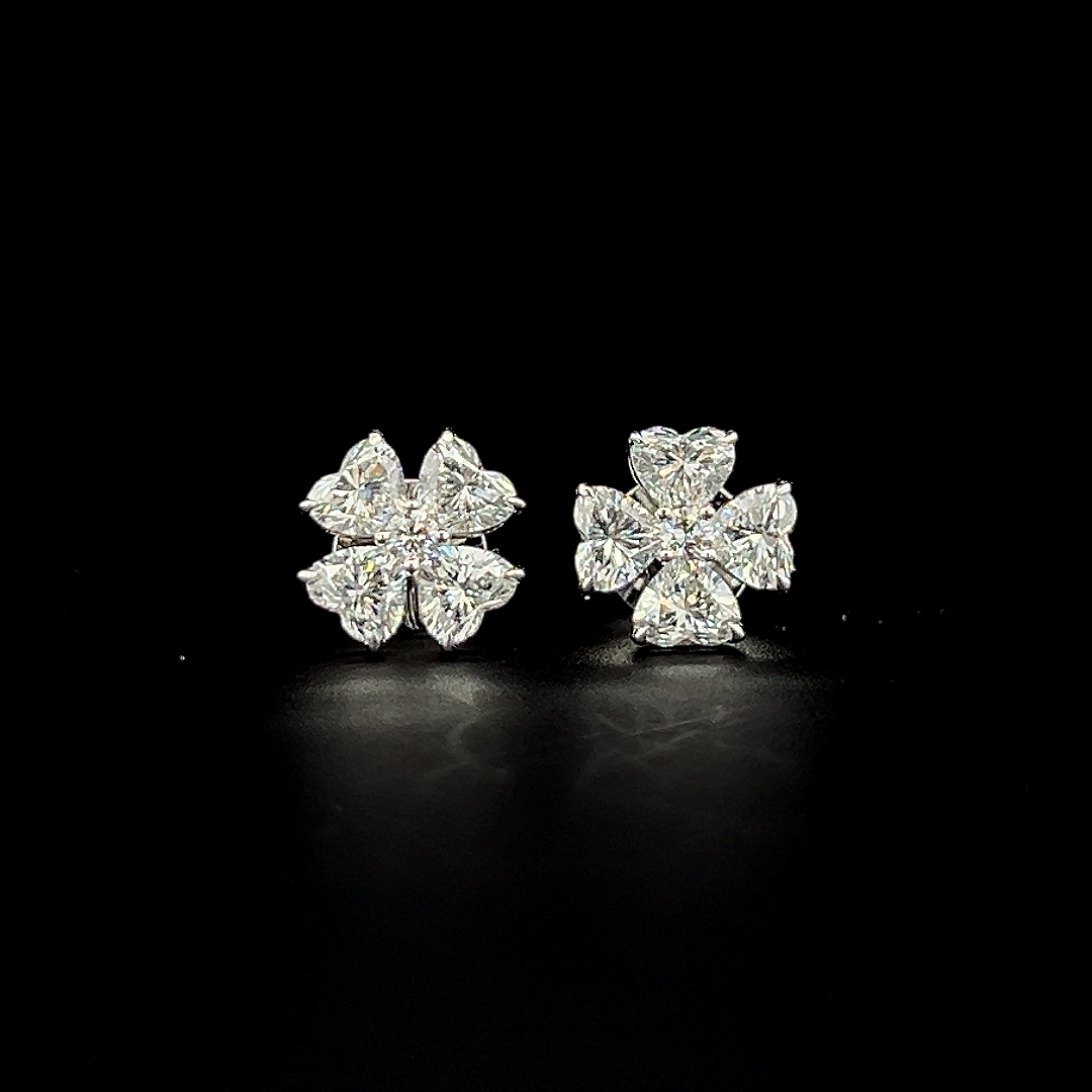 Lab grown diamond pushback stud earring