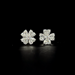 Lab grown diamond pushback stud earring
