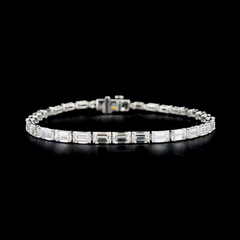 Lab grown diamond fancy shape bracelet