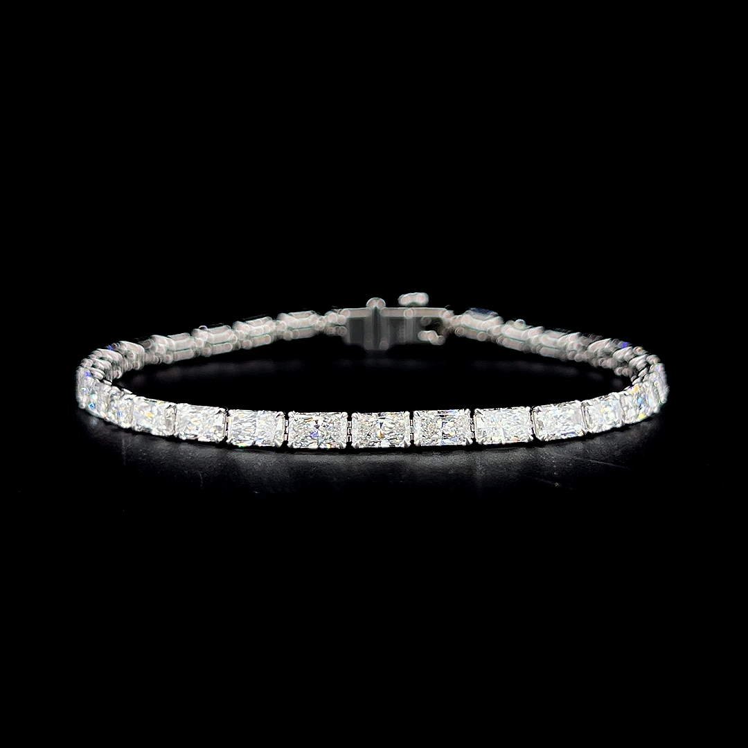 Lab grown diamond fancy shape bracelet