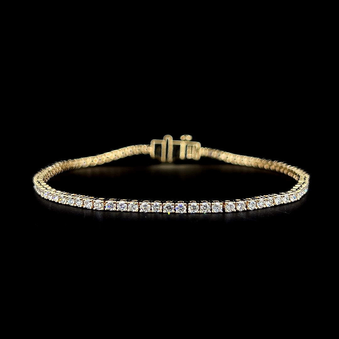 Lab grown diamond tennis bracelet