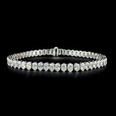 Lab grown diamond tennis bracelet