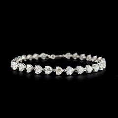 Lab grown diamond fancy shape bracelet