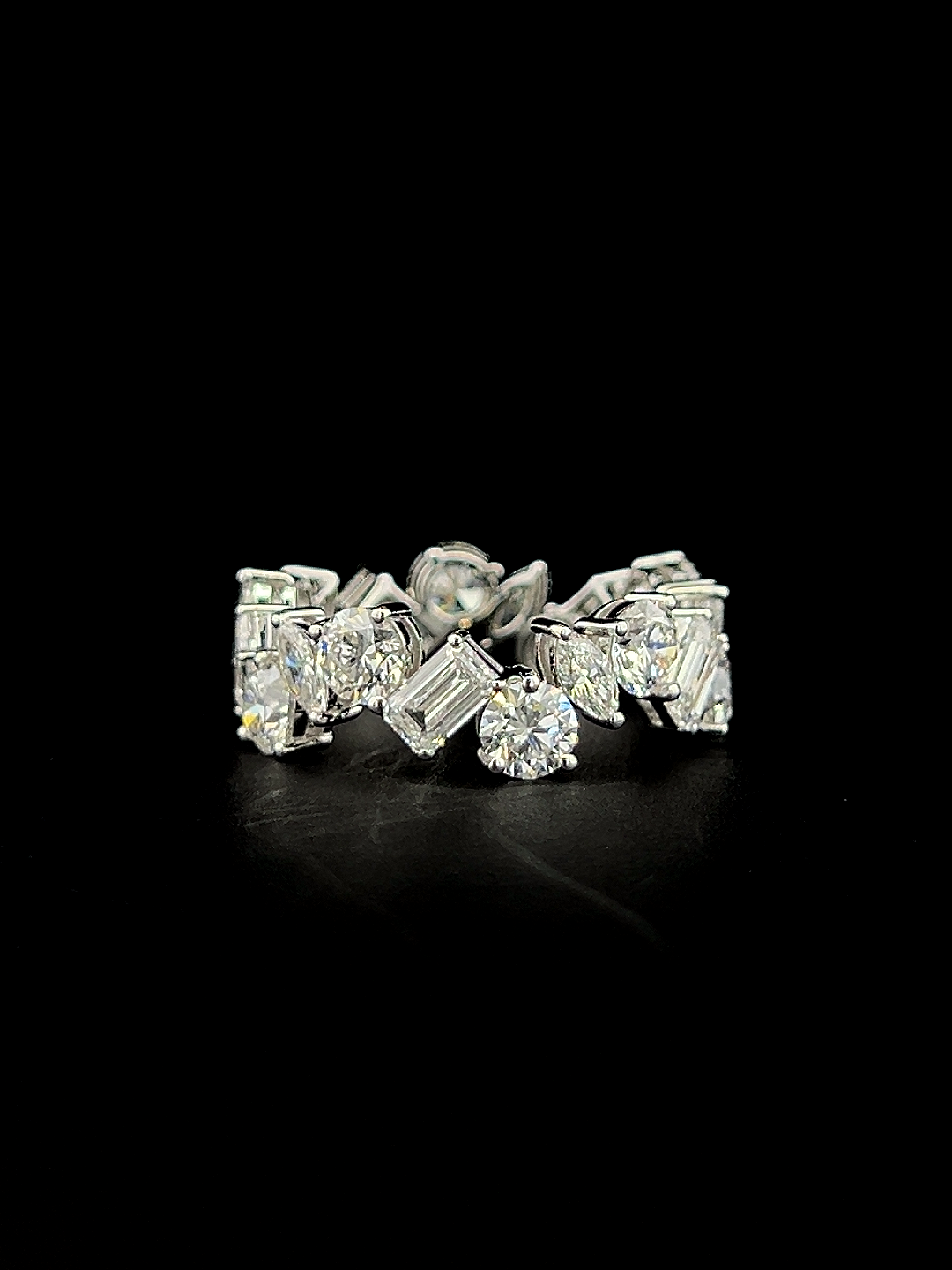 Lab grown diamond eternity band ring