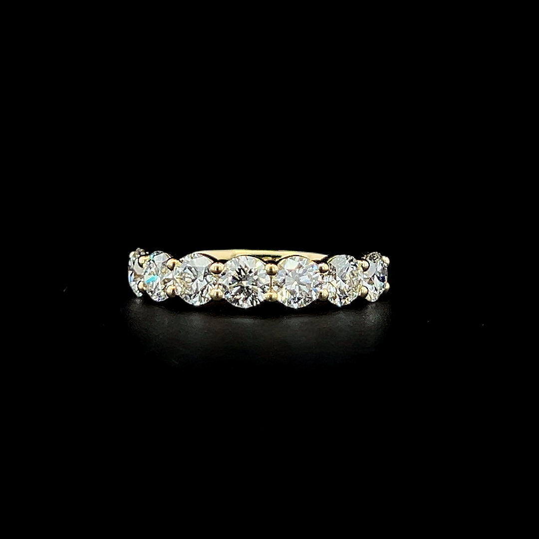 Lab grown diamond 7 stone rings