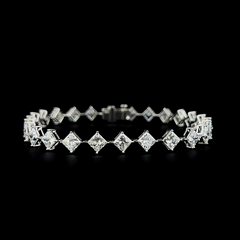 Lab grown diamond fancy shape bracelet
