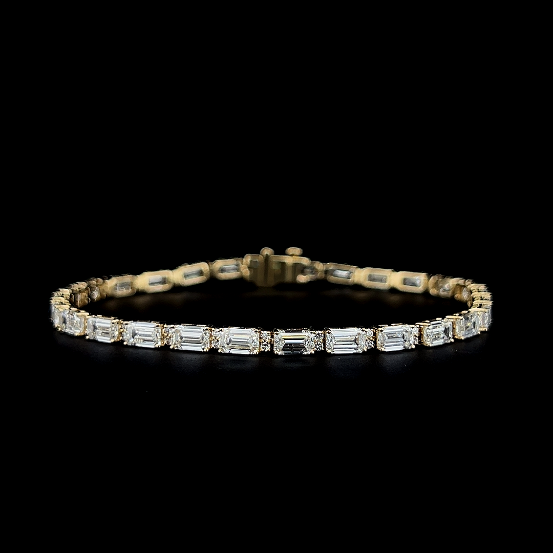 Lab grown diamond mix shape bracelet