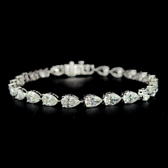 Lab grown diamond fancy shape bracelet